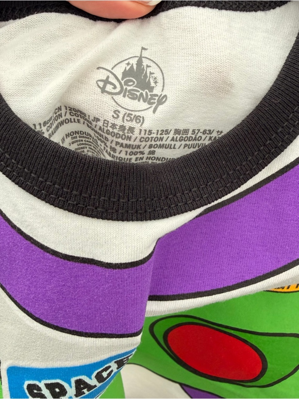 Disney Pixar Buzz Lightyear Space Ranger Tee - Green & White - Picture 4 of 4